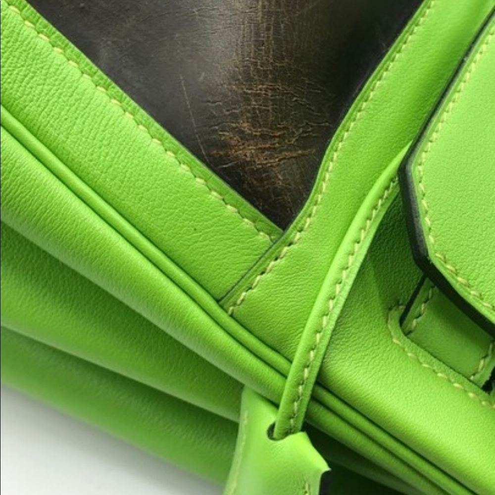 Hermès Birkin 35 Vert Swift Amazonia Palladium Bag - Picture 14 of 15